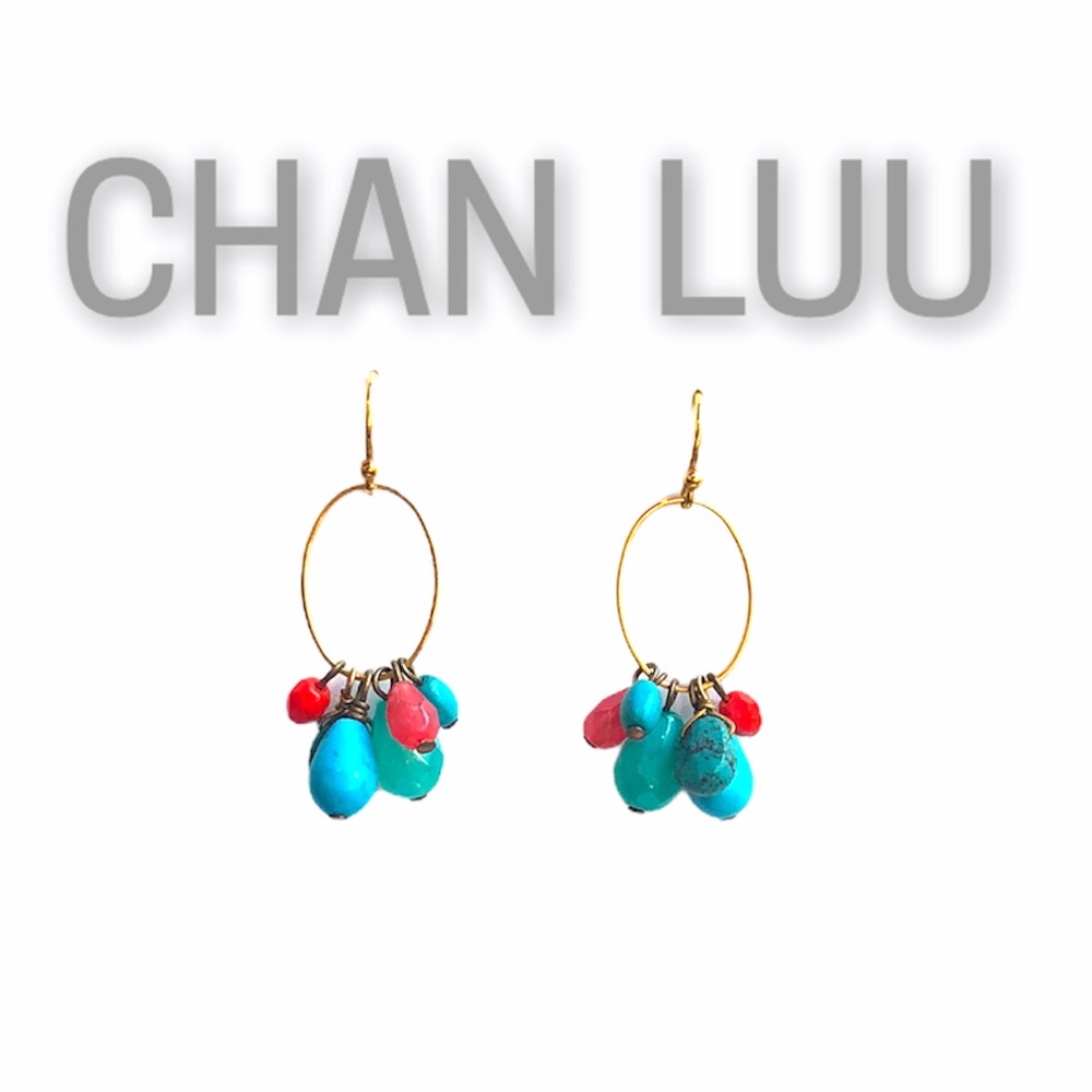 CHAN LUU Turquoise Drop Earrings